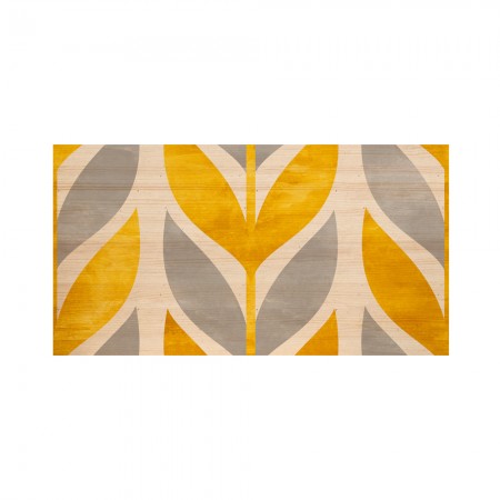 Cabeceira natural 'Yellow geometric wheat'