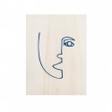 Caixa de madera Blue Face