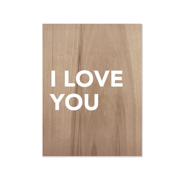 Caixa de madera I love you