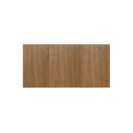 Cabeceira de madeira maciça em tom de carvalho escuro em vários tamanhos