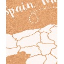 Cortiça  mapa de Espanha branco