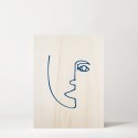 Caixa de madera Blue Face