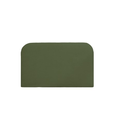 Cabeceira estofada removível em veludo verde em vários tamanhos